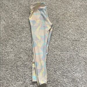 LuLaRoe Kids Leggings with Pastel Geometric Design